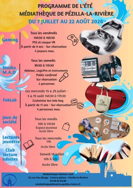 programme ete mediatheque 2026